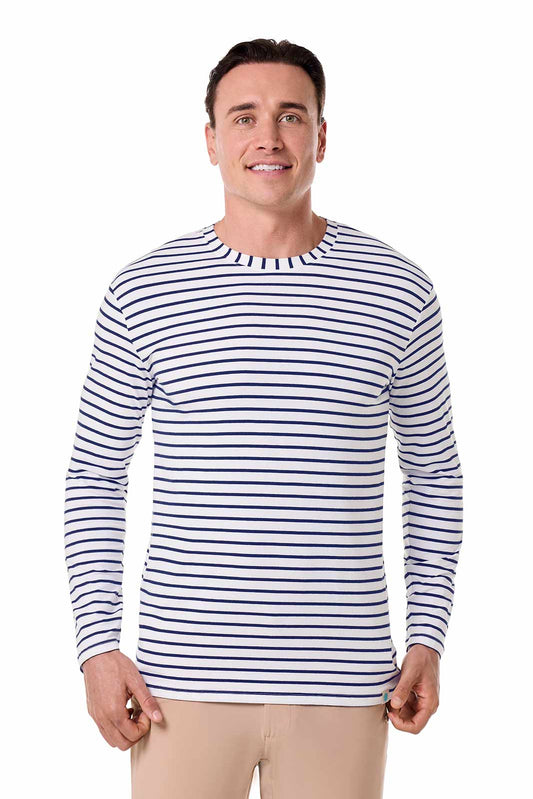 Color_White/Navy Stripe