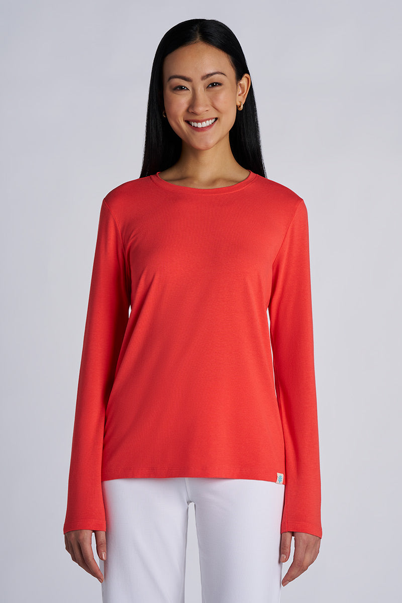 Women's Morada Everyday Long Sleeve T-Shirt | Coral Reef UPF 50+