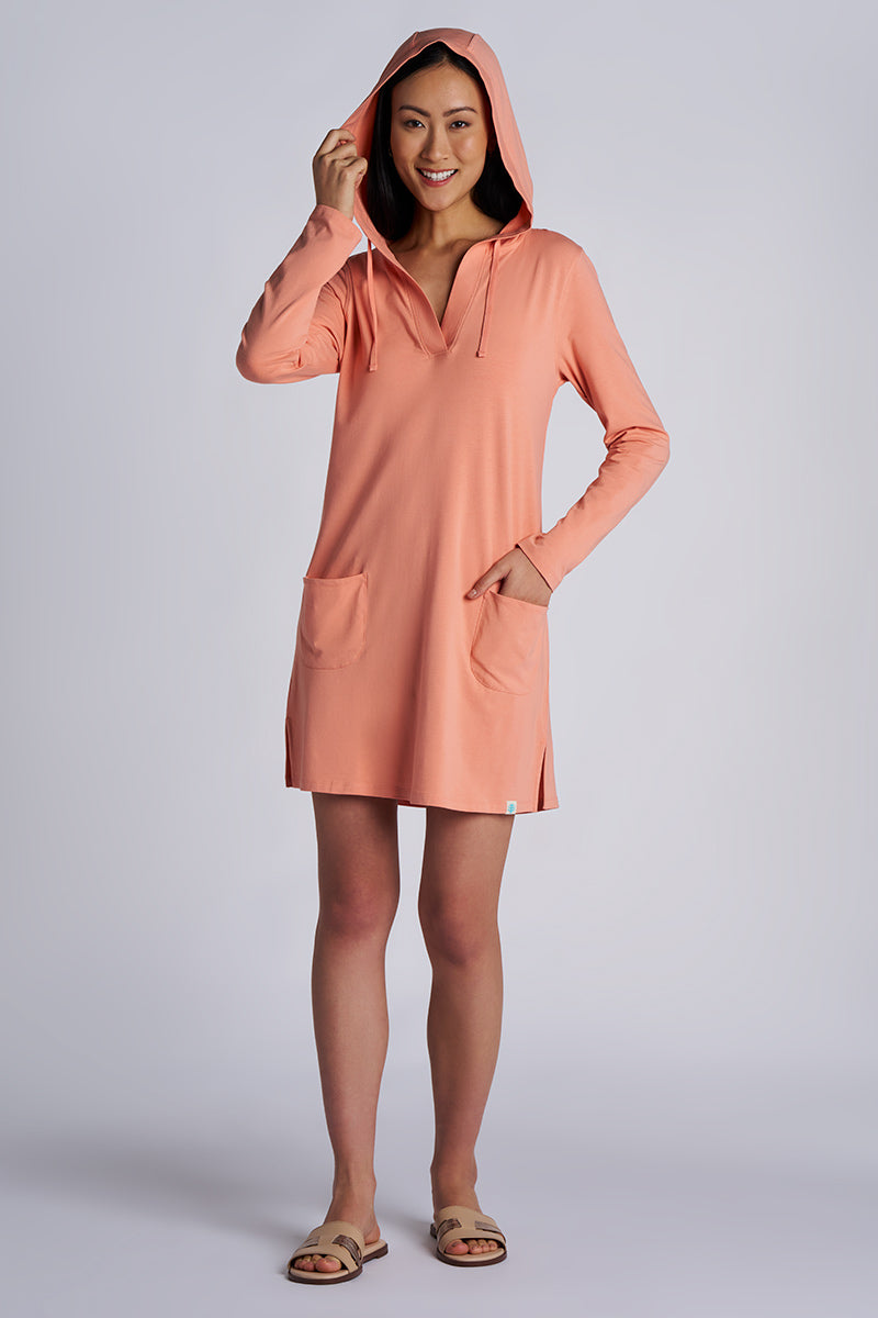 Women's Catalina Cover-Up Dress with Pockets | Soft Blush | UPF 50+