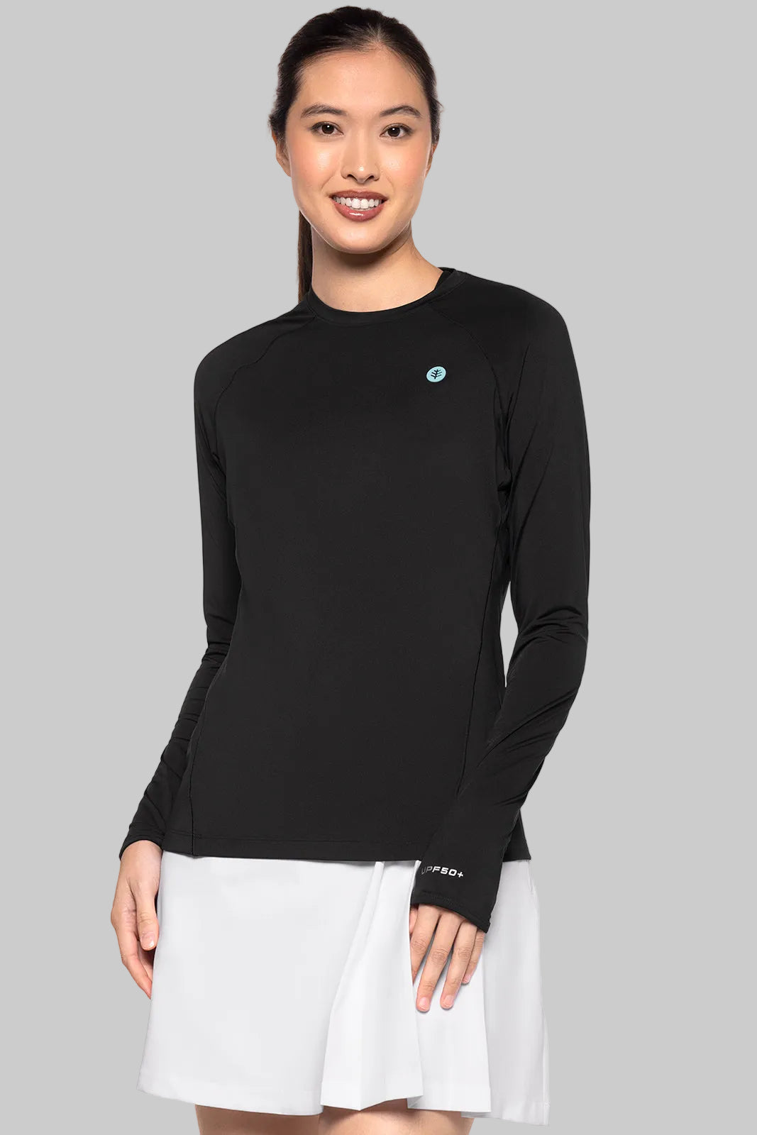 Black Basic Long Sleeve Top | Women T-Shirt Long Sleeve - SOLMAR Black Basic Long Sleeve Top | Women T-Shirt Long Sleeve - SOLMAR