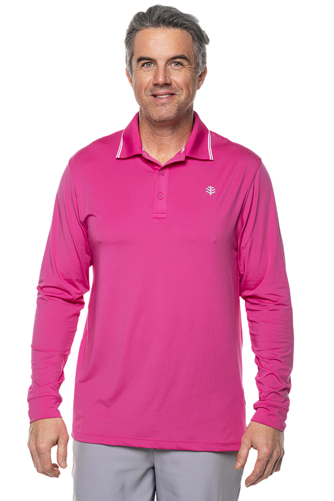 Men's Erodym Long Sleeve Golf Polo UPF 50+ Coolibar