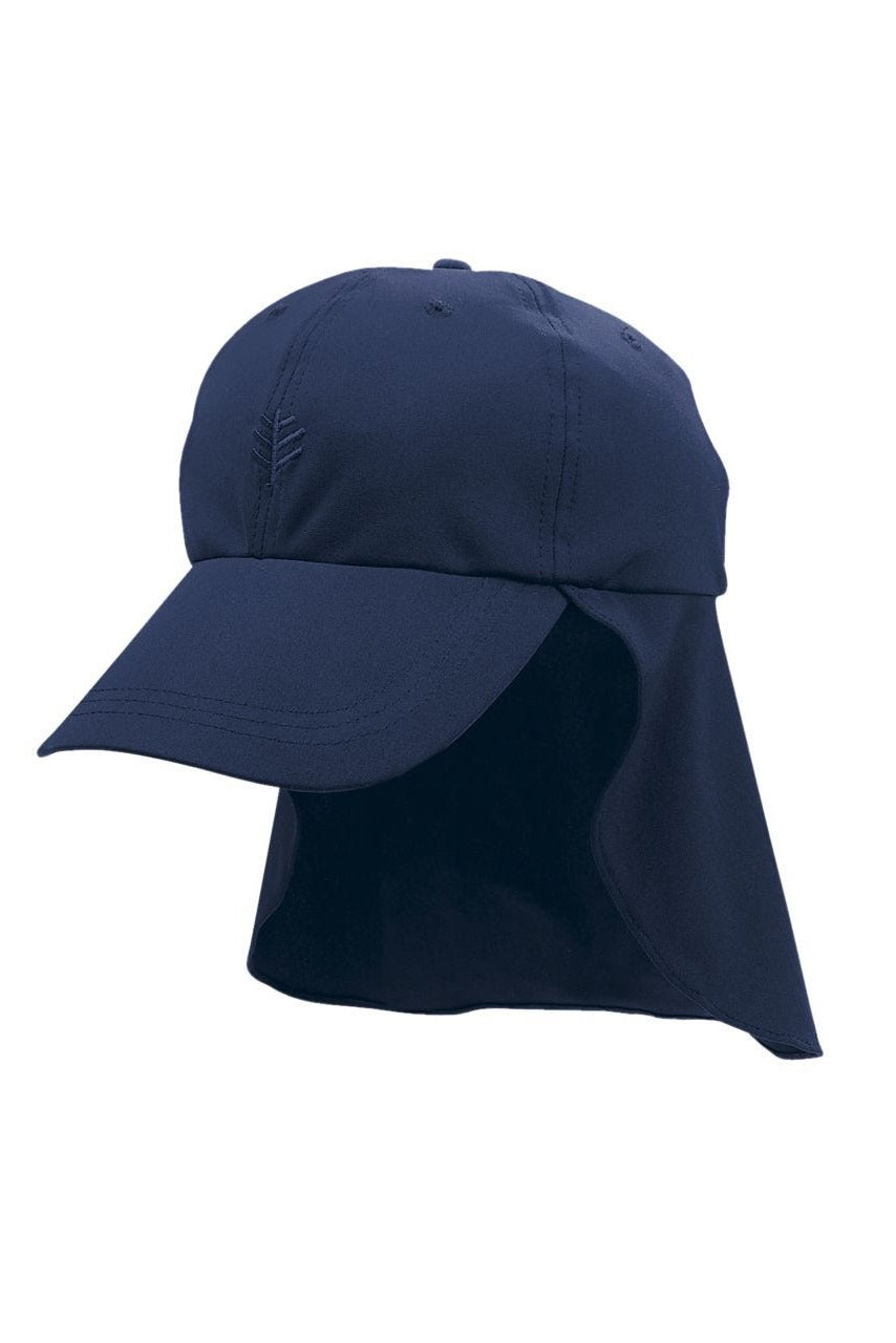 Coolibar UPF 50+ Men's Women's Hayden Chlorine Resistant All Sport Hat - Sun Protective (One Size- Navy)