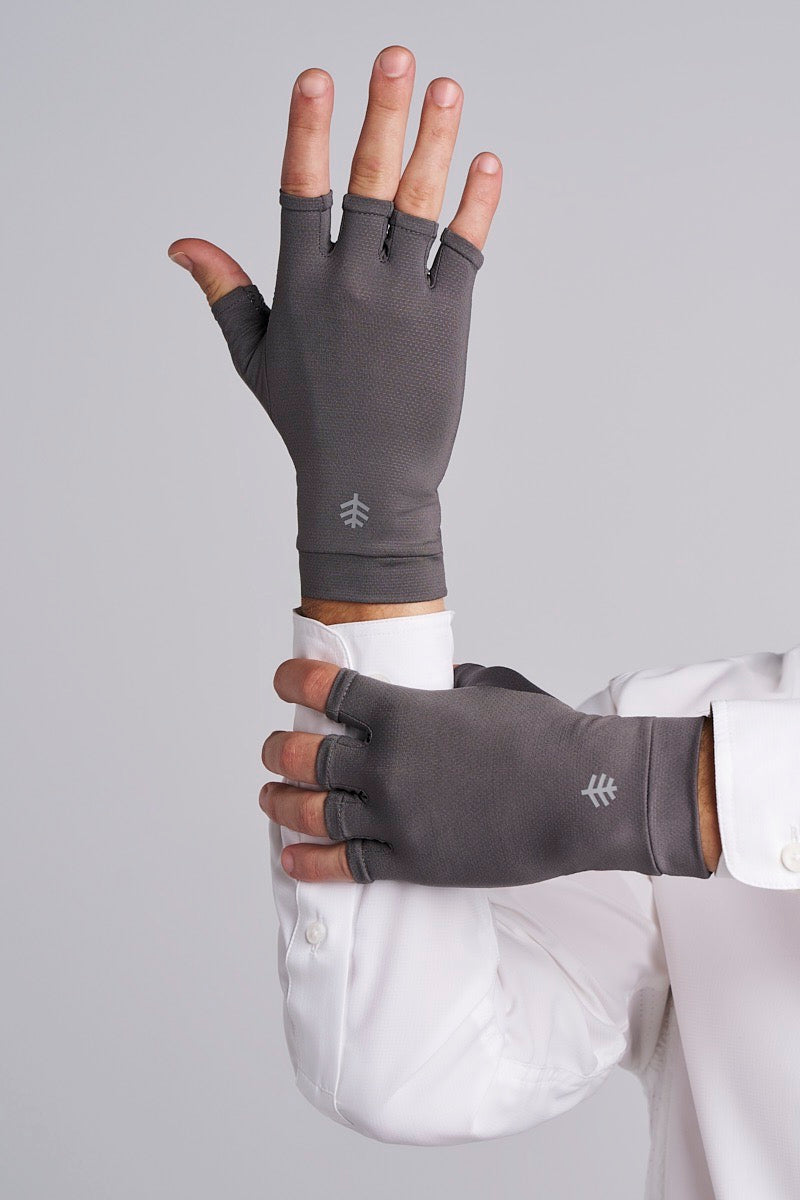 Ouray Fingerless Gloves | Charcoal UPF 50+