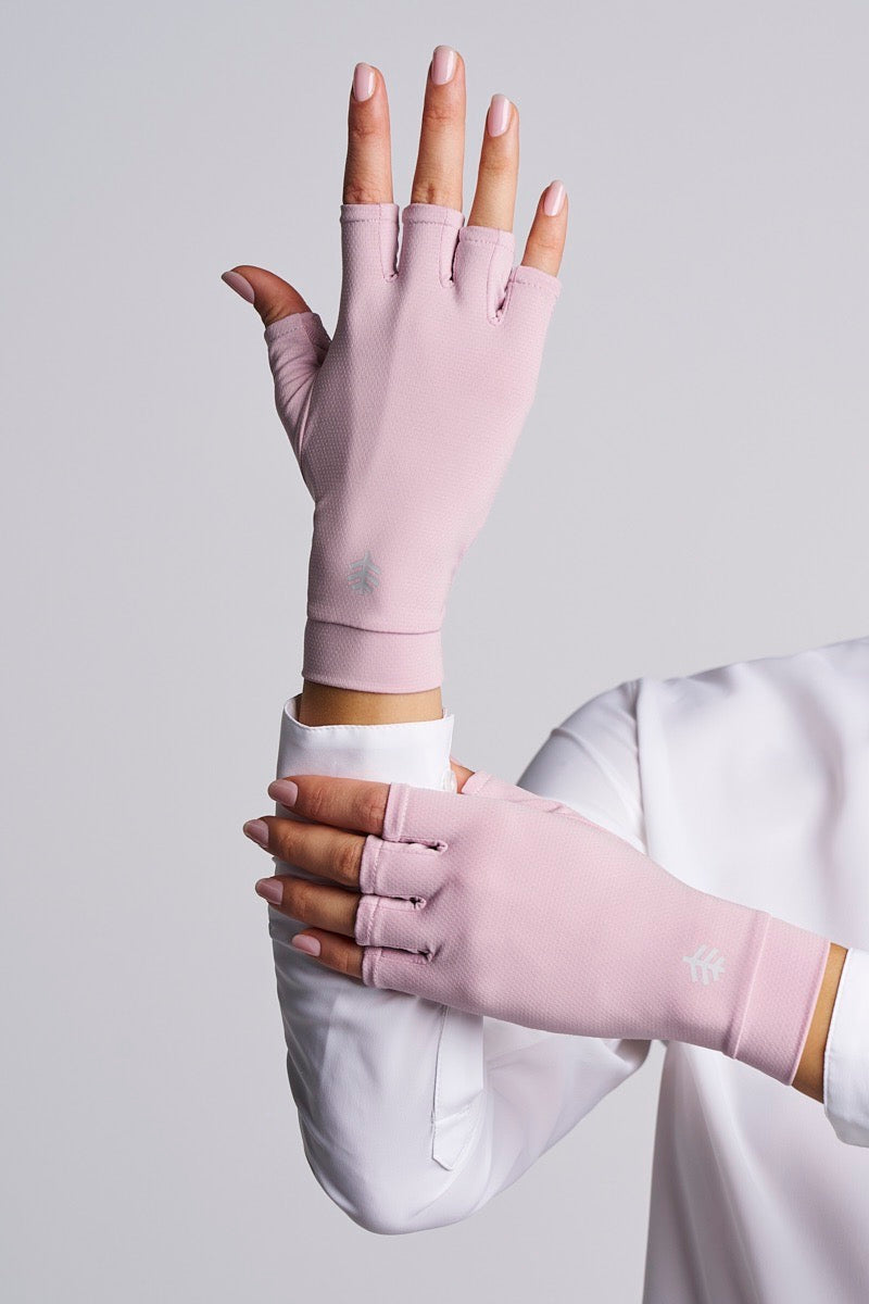 Ouray Fingerless Gloves | Dusty Mauve UPF 50+