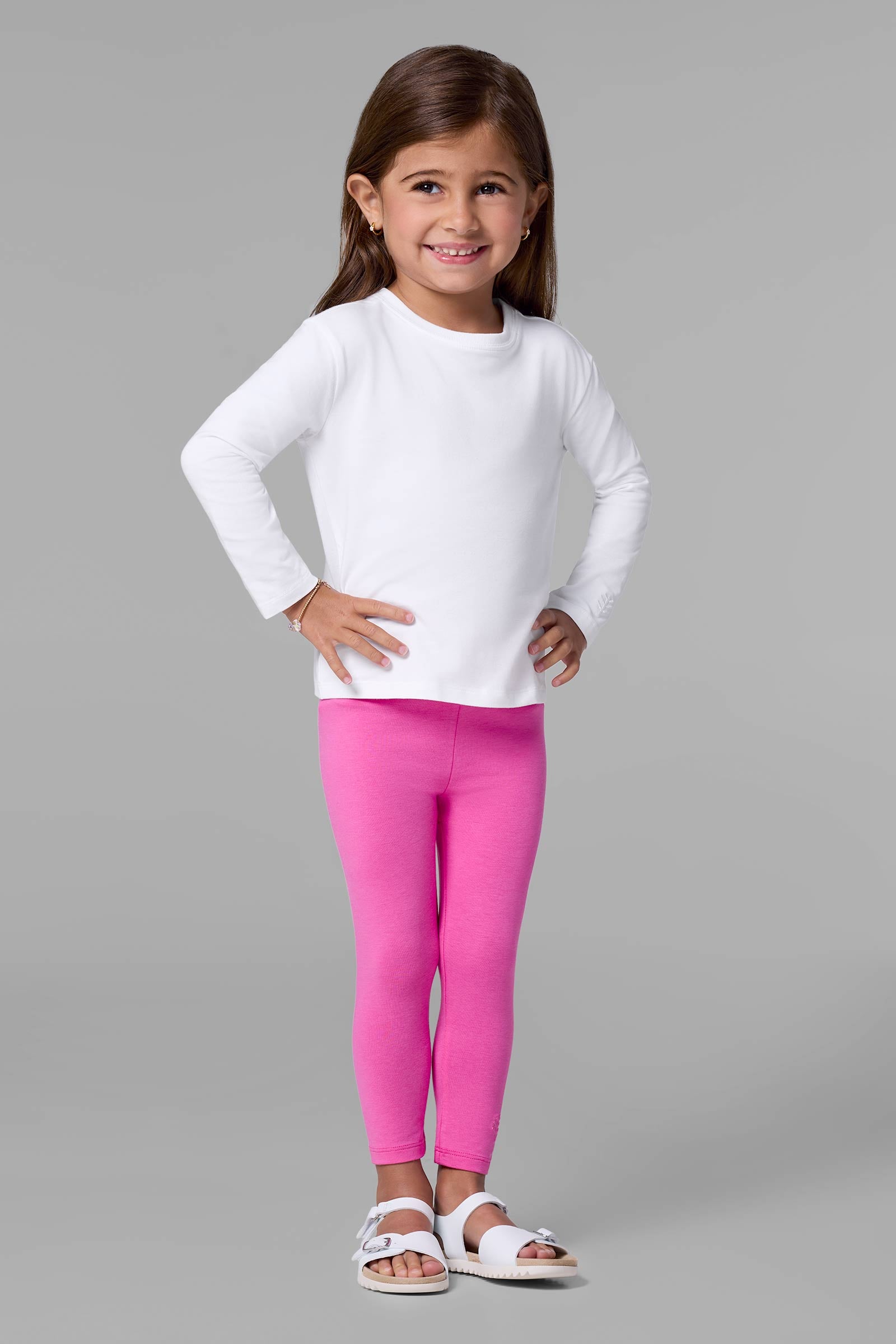 Toddlers' Summer Leggings Tulip Pink