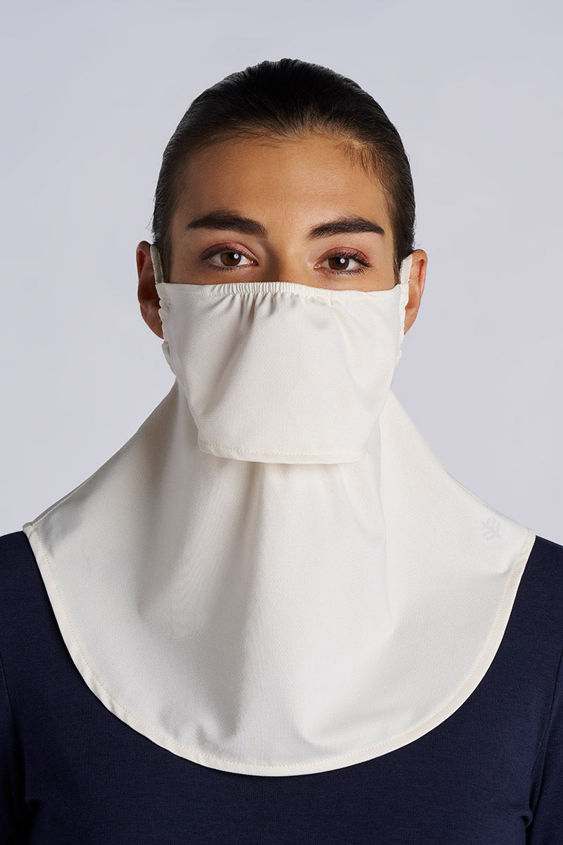 MASK the Zeurs ARTISTIC & CO. フェイスマスク Vermilion Face Mask with Neck Coverage | Vanilla UPF 50+