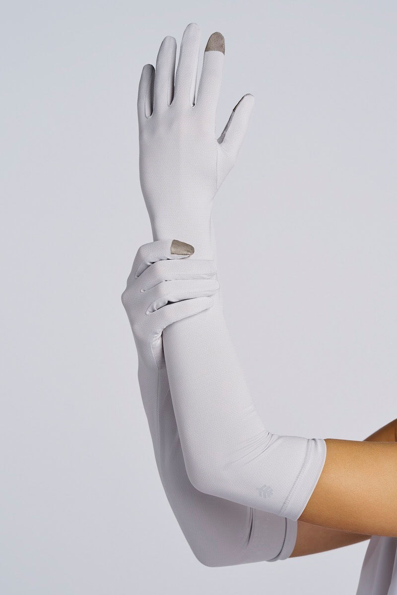 Unisex Culebra Long Full Finger Gloves | Sleek Grey UPF 50+