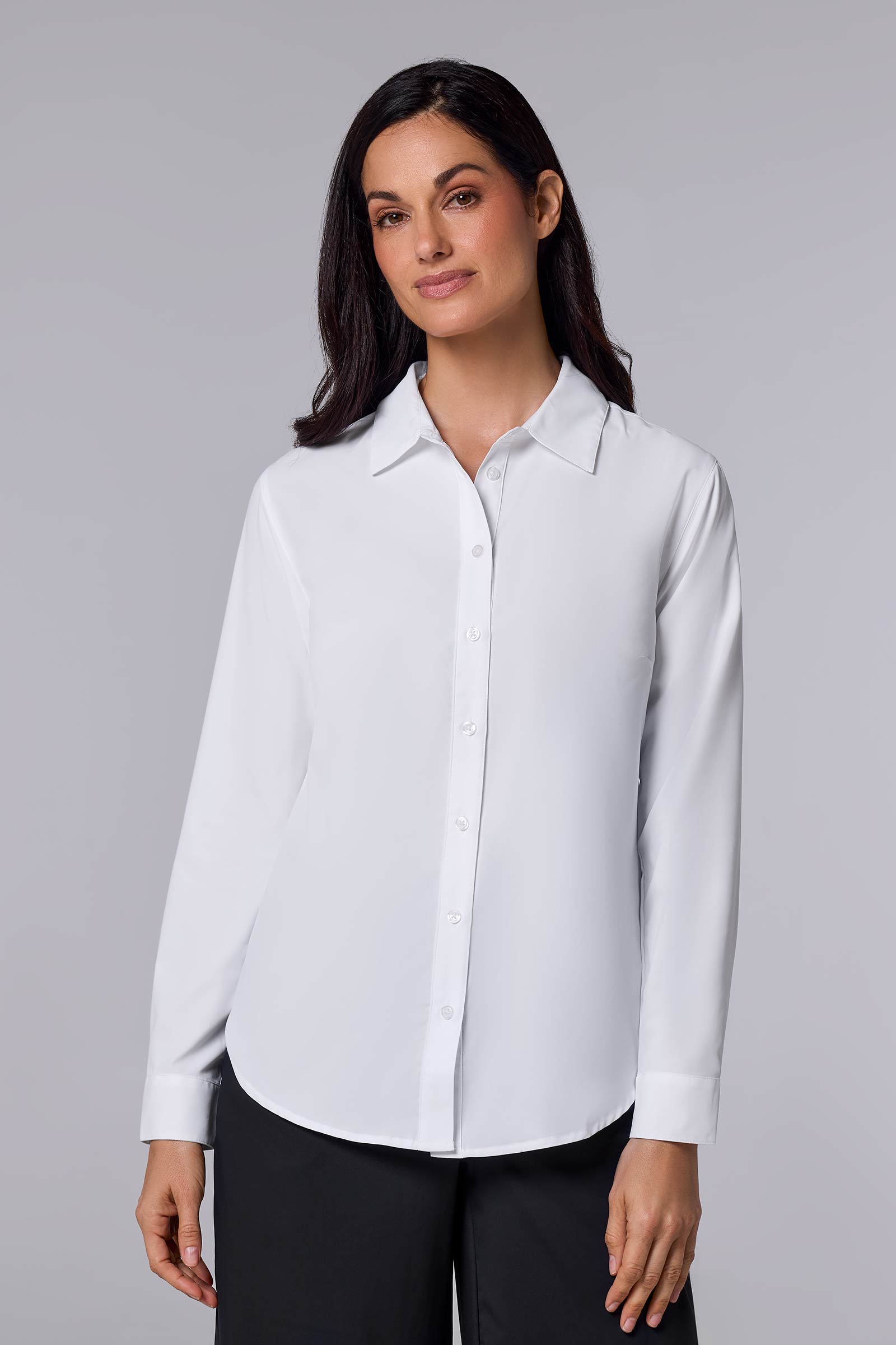Women's Rhodes Long Sleeve Shirt | White UPF 50+ Women's Rhodes Long Sleeve Shirt | White UPF 50+