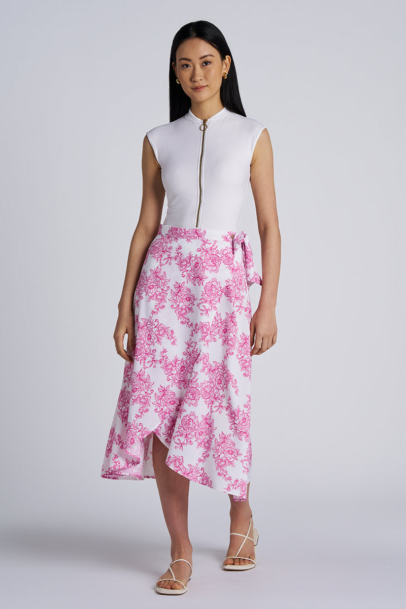 Women's Isla Convertible Wrap | Fuchsia Bouquet UPF 50+