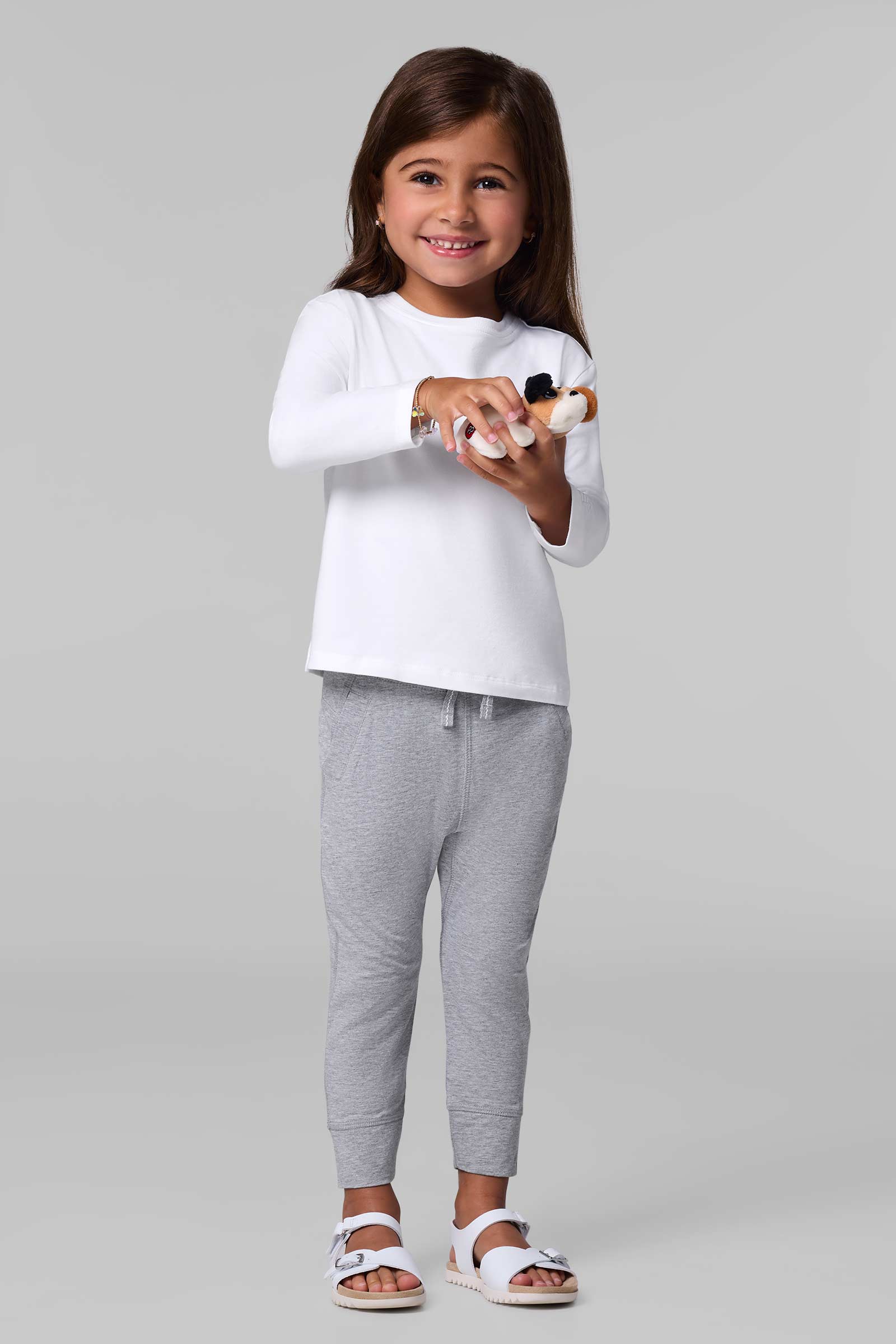 Toddler F25 Gauzed Cotton Skirted Jogger Pants(1-7y) - Ivory