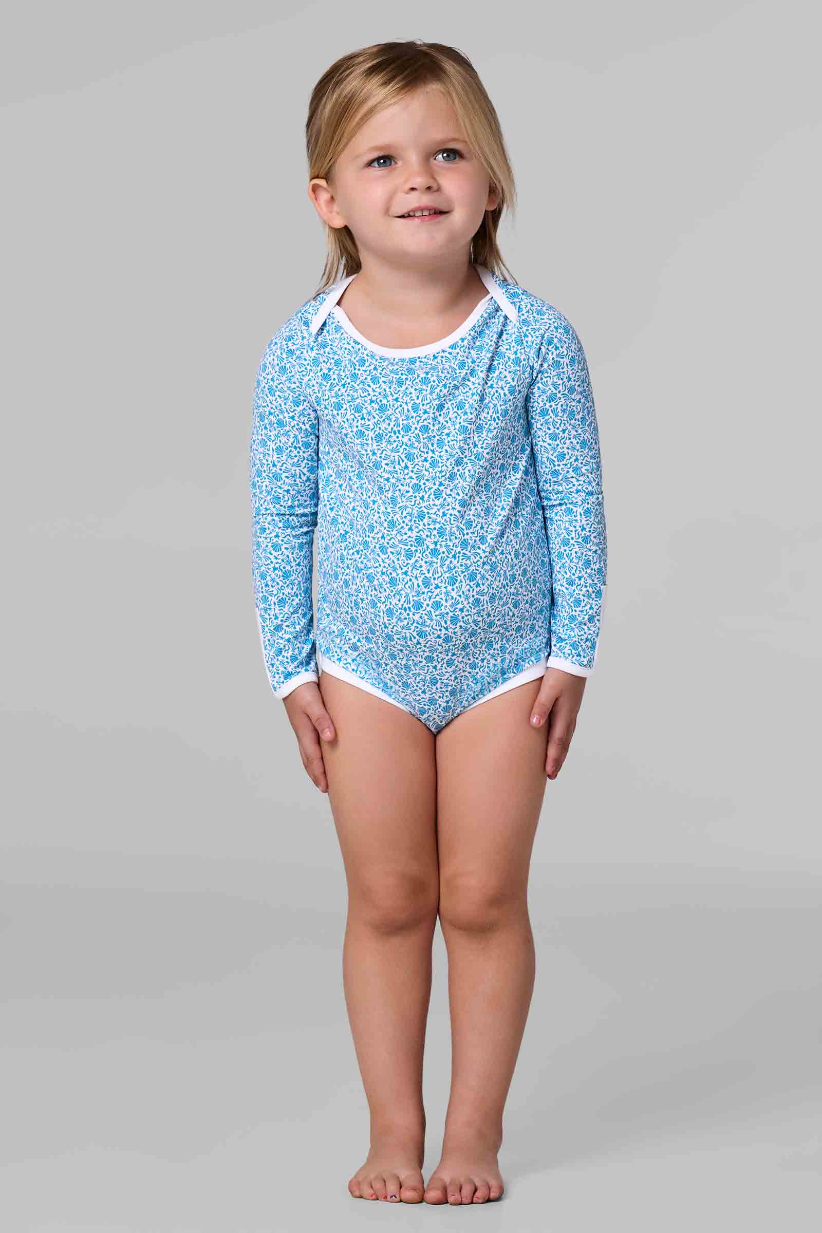 Baby's Bodysuit | Malibu Blue Shell We UPF 50+