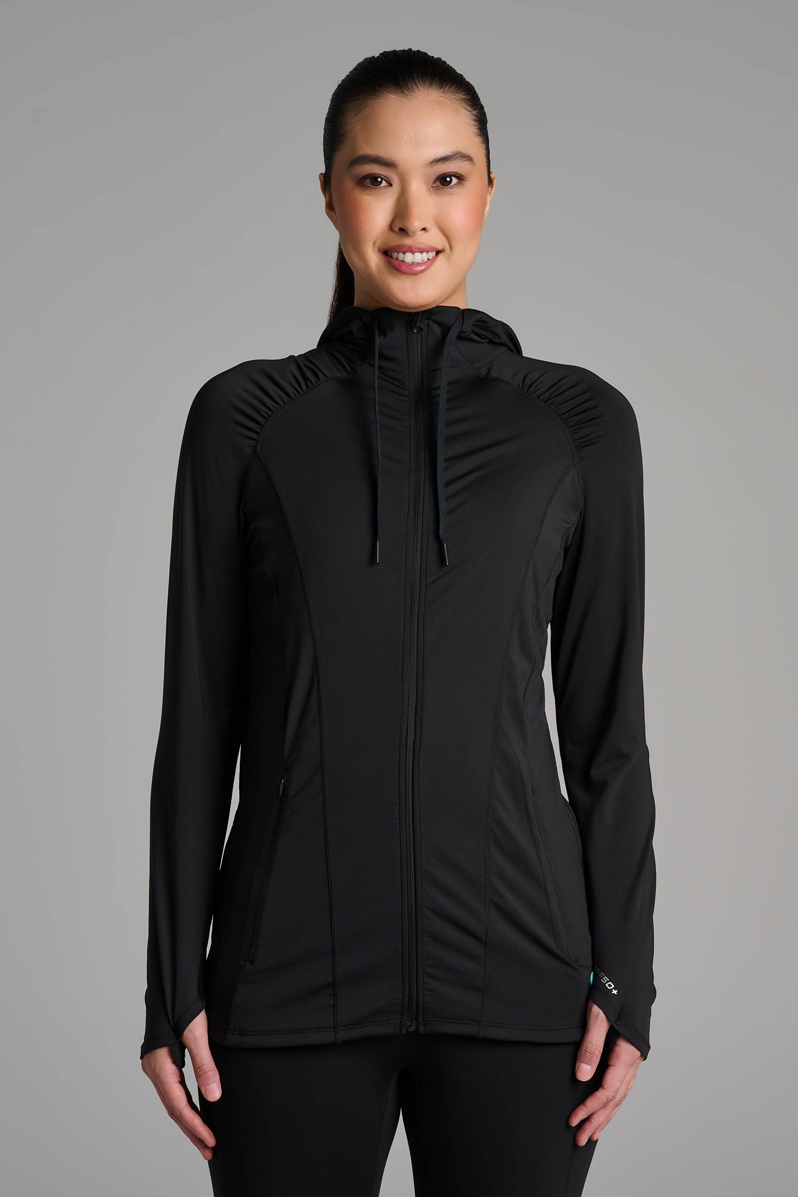 Women's Astir Full-Zip Jacket | Black UPF 50+