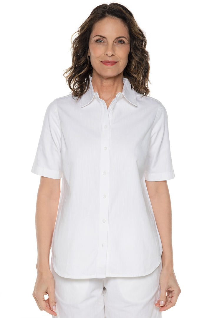 Womens's Everglade Chambray Short Sleeved Shirt UPF 50+