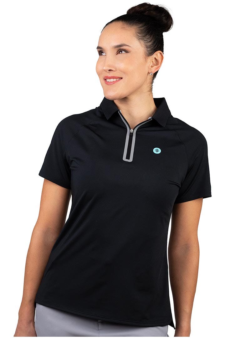 Women's Double Eagle Short Sleeve Golf Polo UPF 50+