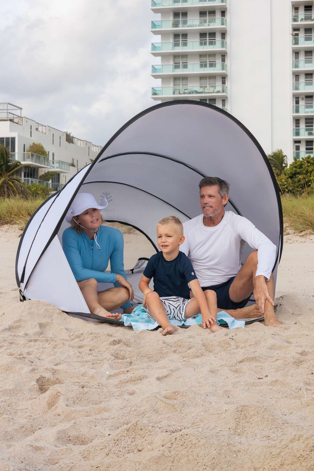 tent beatch Soltent Instant Pop-Up Beach Tent | Silver | UPF 50+