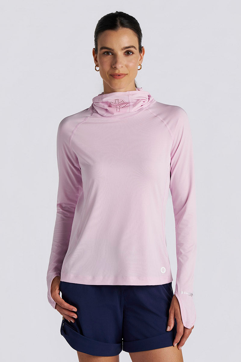 Women's Vented Paros Fishing Hoodie | Powder UPF 50+