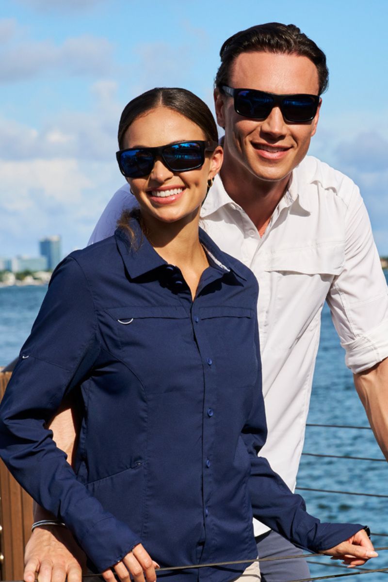 Clearwater Flex Polarized Sunglasses | Black UPF 50+