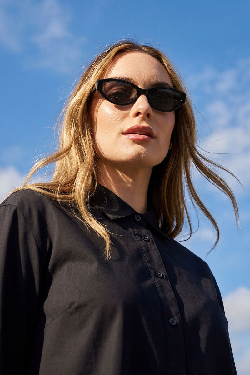 Black Women\'s Polarized Sunglasses - Sleek Everyday Style Shea | Sleek Polarized Sunglasses | Fifth & Ninth – Fifth  main image 2