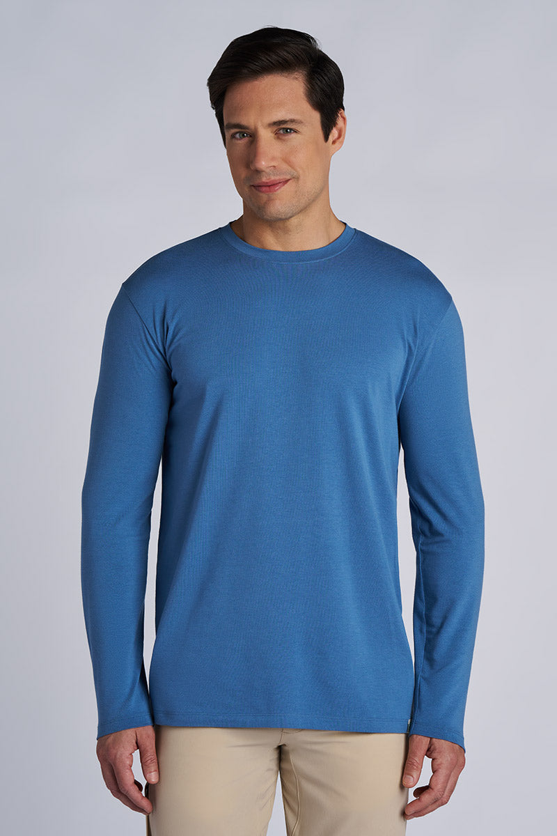 Men's Morada Everyday Long Sleeve T-Shirt | Blue Dusk UPF 50+