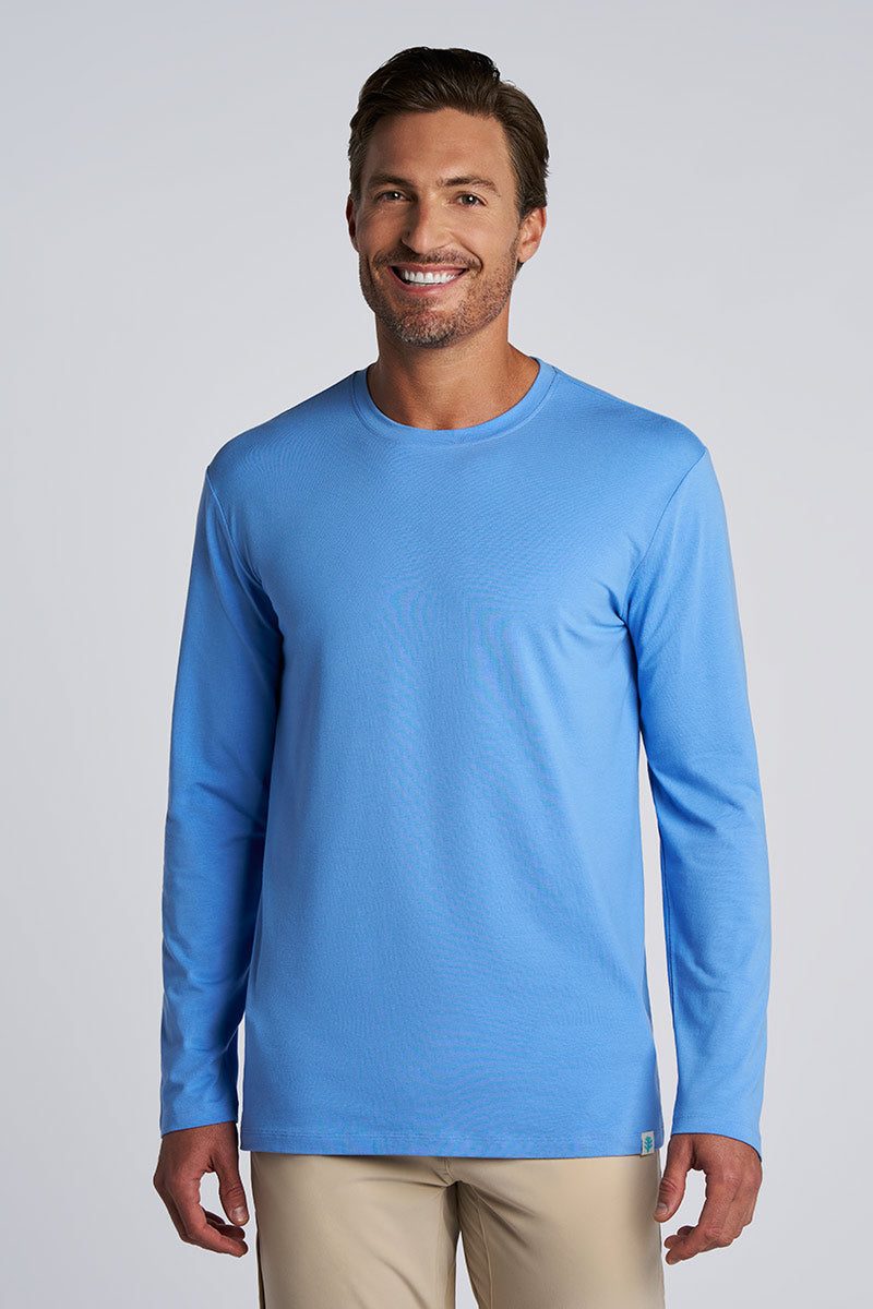 Men's Morada Everyday Long Sleeve T-Shirt | Misty Aqua UPF 50+