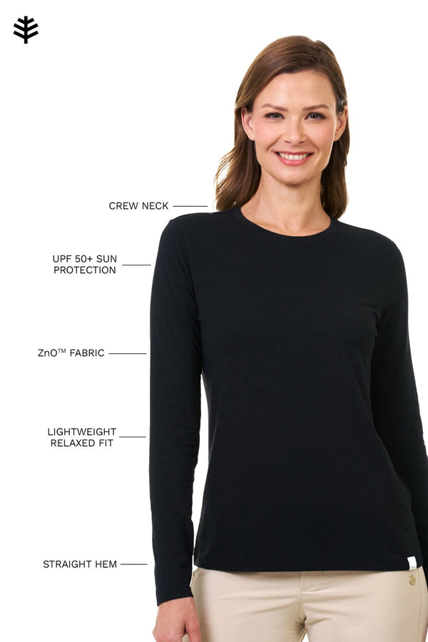 Coolibar UPF 50+ Women’s Sun Protective Leggings – Black, X-Small, Ideal Under Dresses Or Tunics