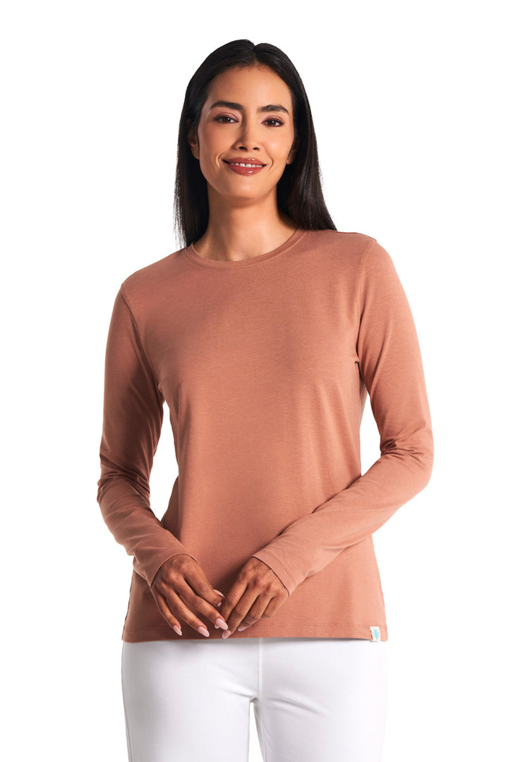 Women's Long Sleeve T-Shirt | Mocha Mousse