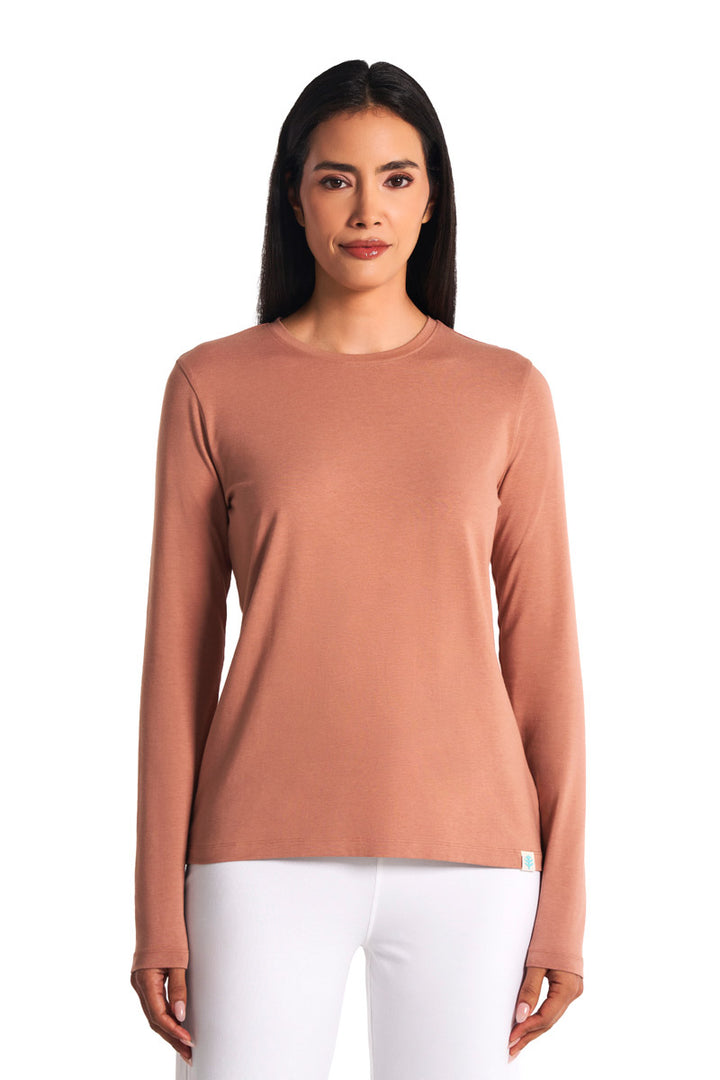 Women's Long Sleeve T-Shirt | Mocha Mousse