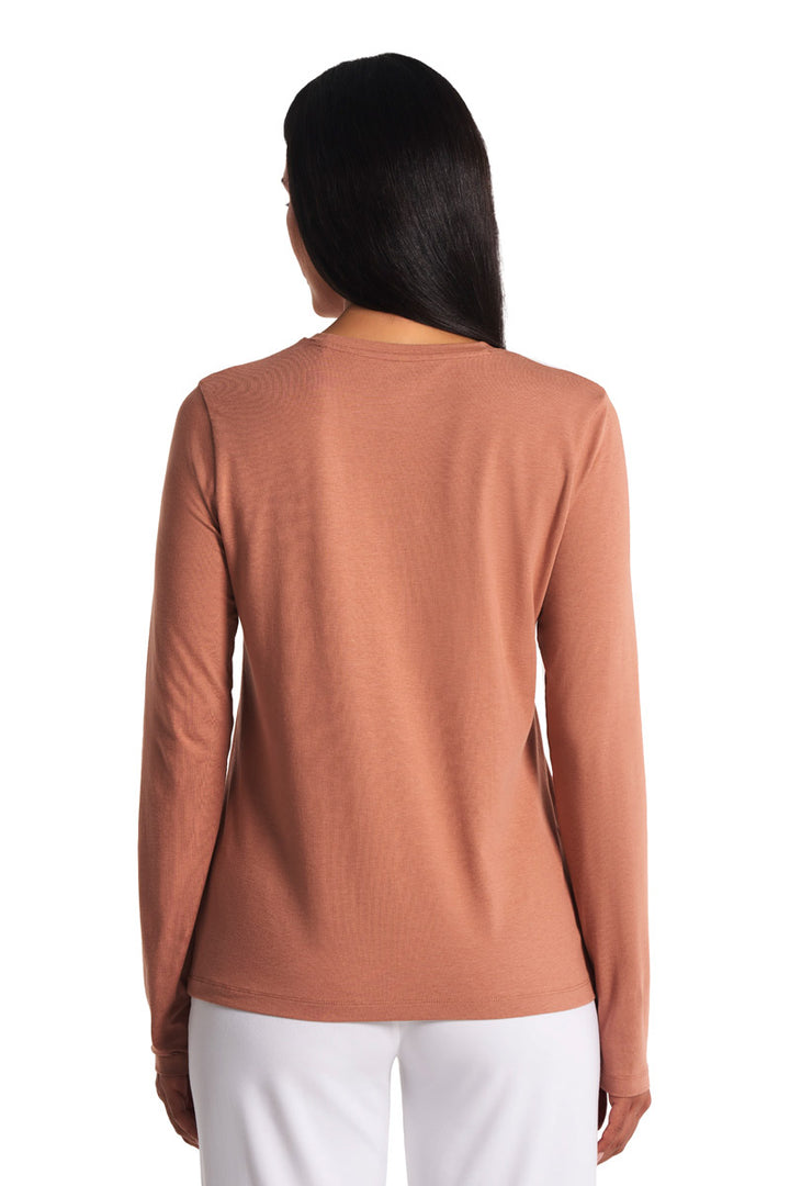 Women's Long Sleeve T-Shirt | Mocha Mousse