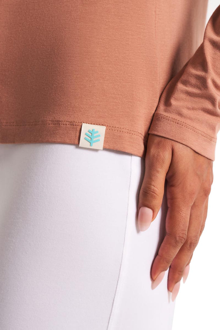 Women's Long Sleeve T-Shirt | Mocha Mousse