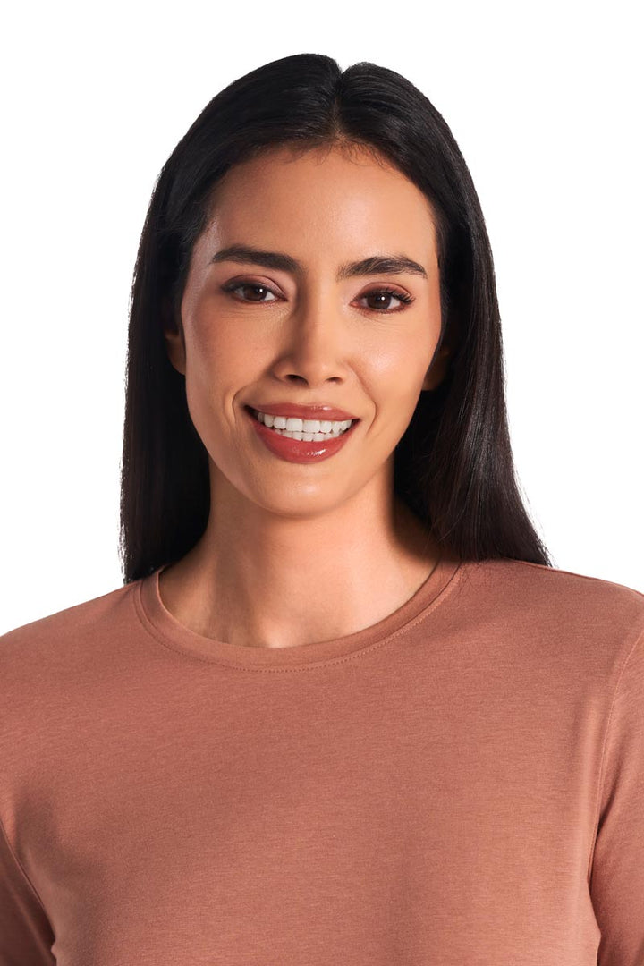 Women's Long Sleeve T-Shirt | Mocha Mousse