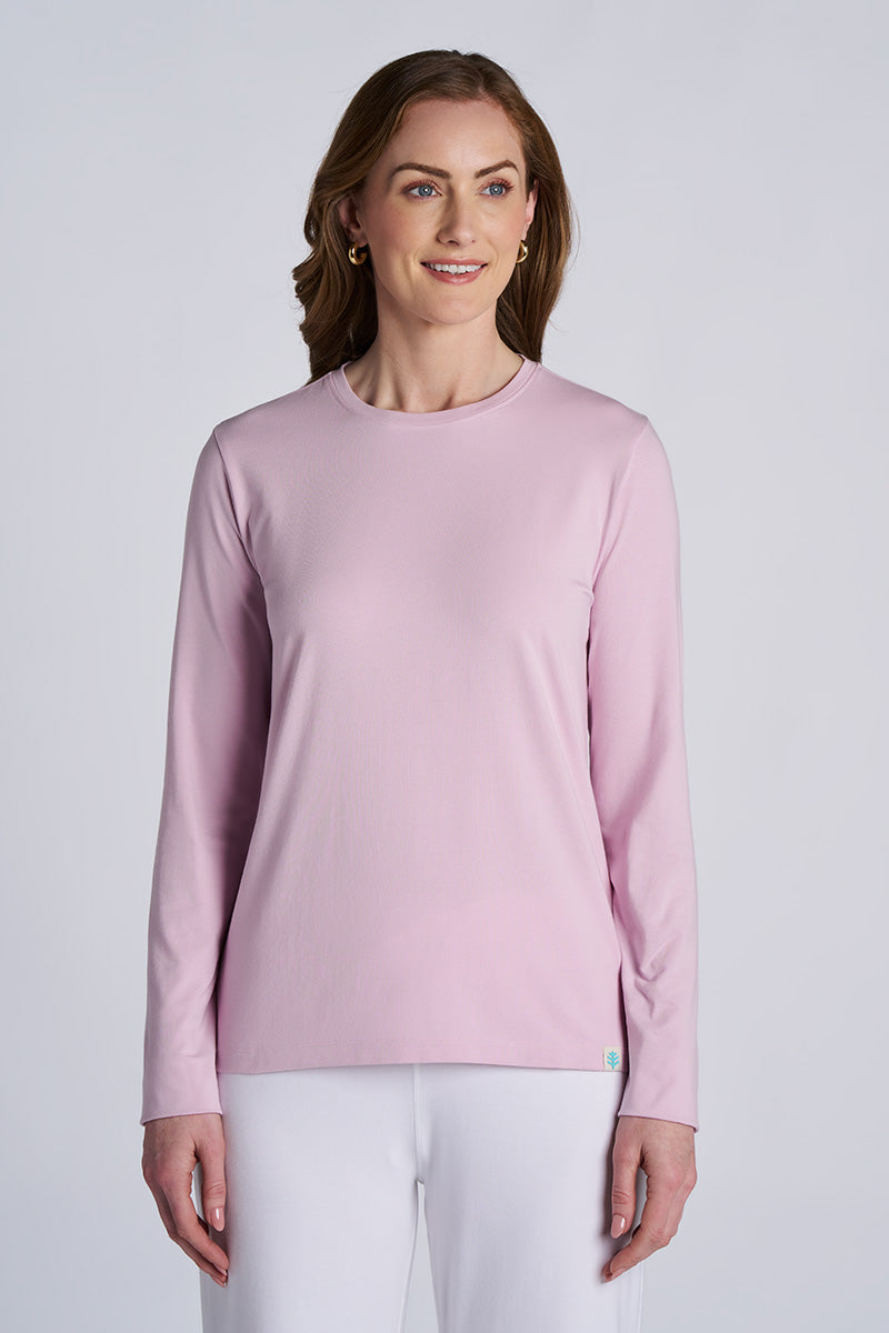 Women's Morada Everyday Long Sleeve T-Shirt | Light Blue Heather