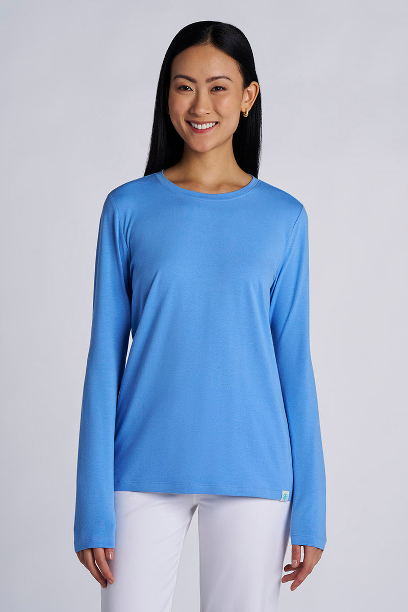 dear mya トップス Women's Morada Everyday Long Sleeve T-Shirt | Dark Taupe Heather