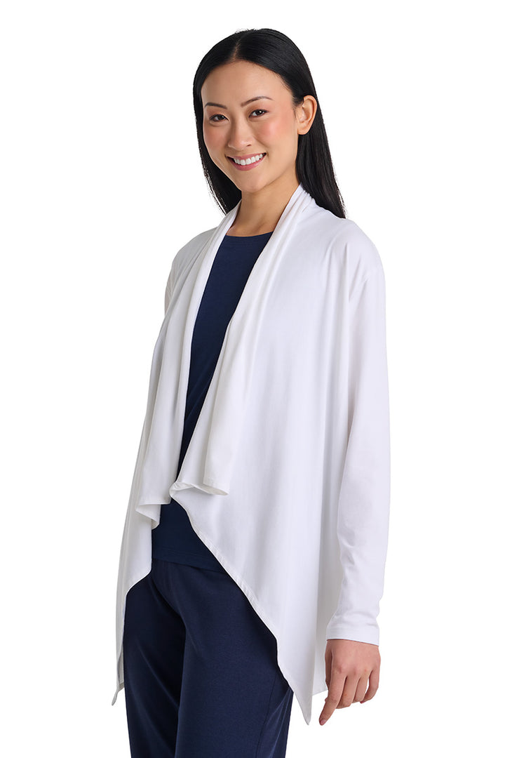 Women's Long Sleeve Sun Wrap | White