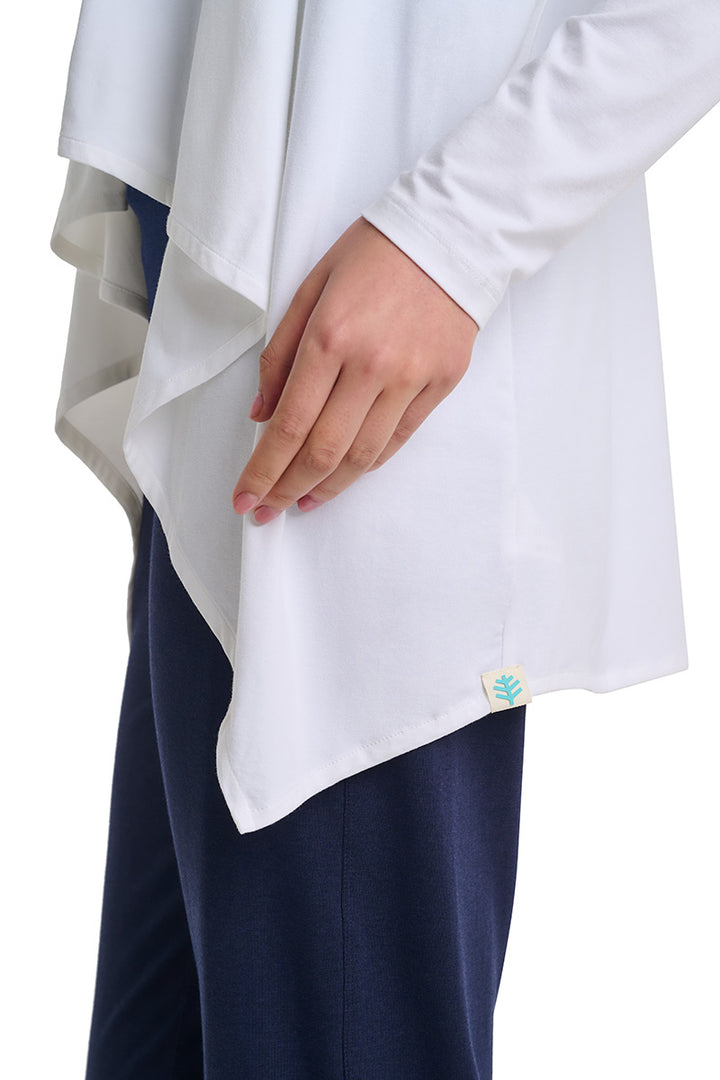 Women's Long Sleeve Sun Wrap | White