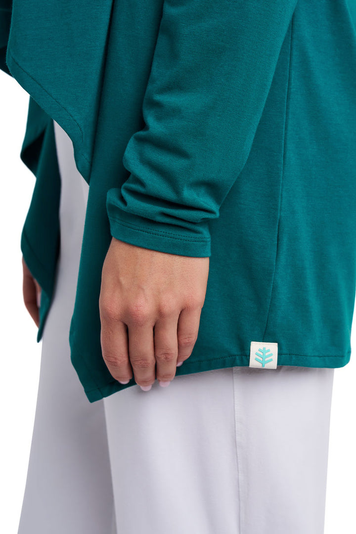 Women's Long Sleeve Sun Wrap | Transformative Teal