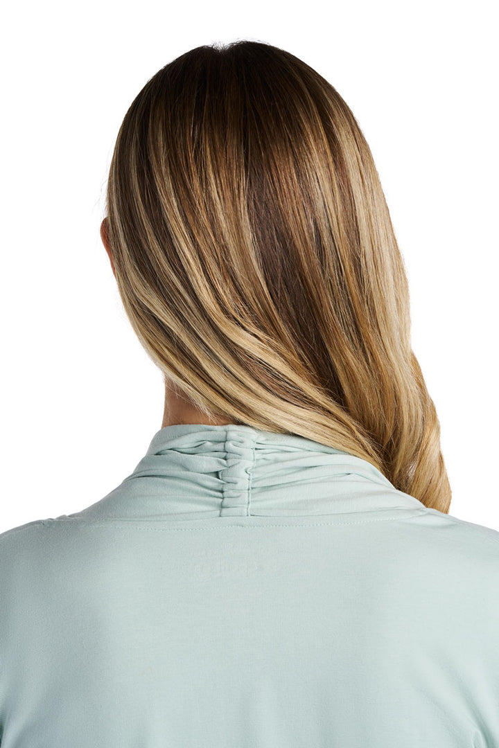 Women's Long Sleeve Sun Wrap | Misty Aqua