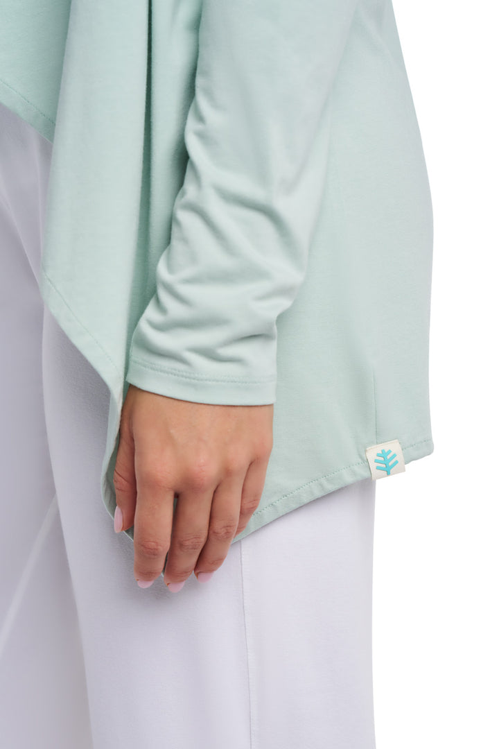 Women's Long Sleeve Sun Wrap | Misty Aqua