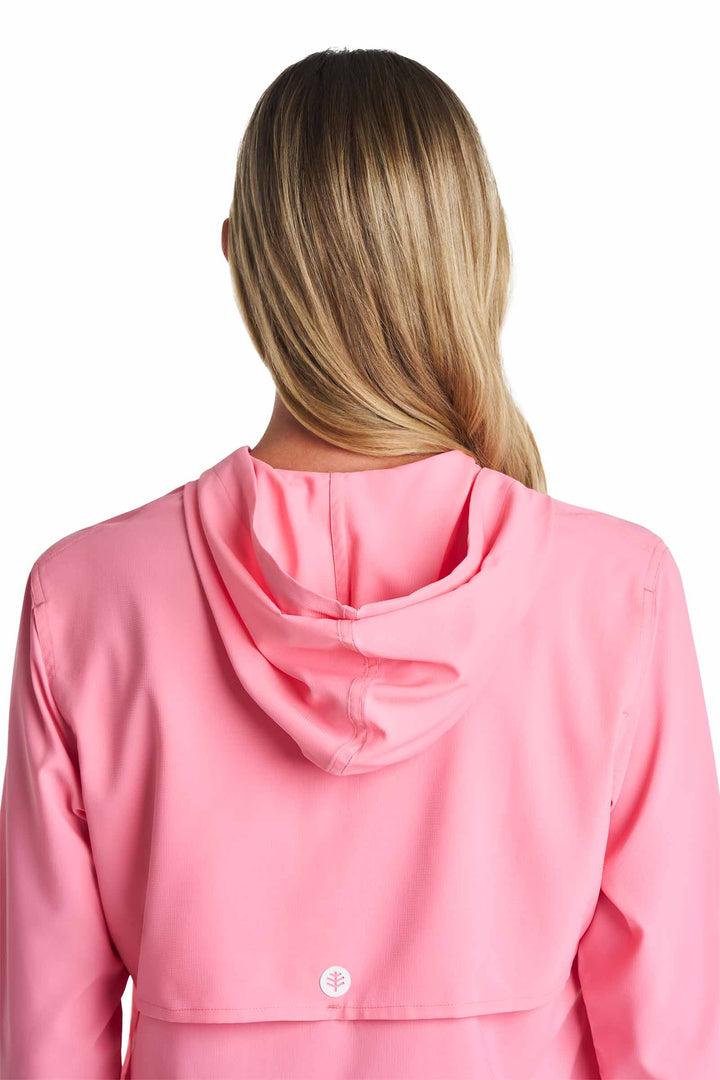 Women's Long Sleeve Beach Shirt | Flamingo Pink