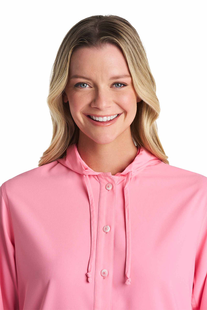 Women's Long Sleeve Beach Shirt | Flamingo Pink