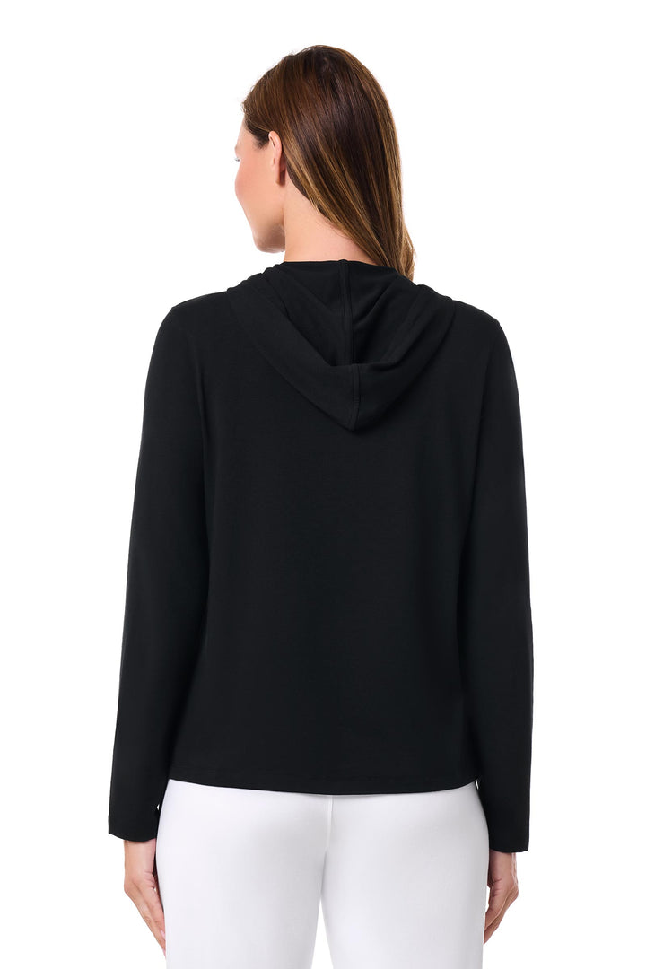 Women's Casual Zip-Up Hoodie | Black