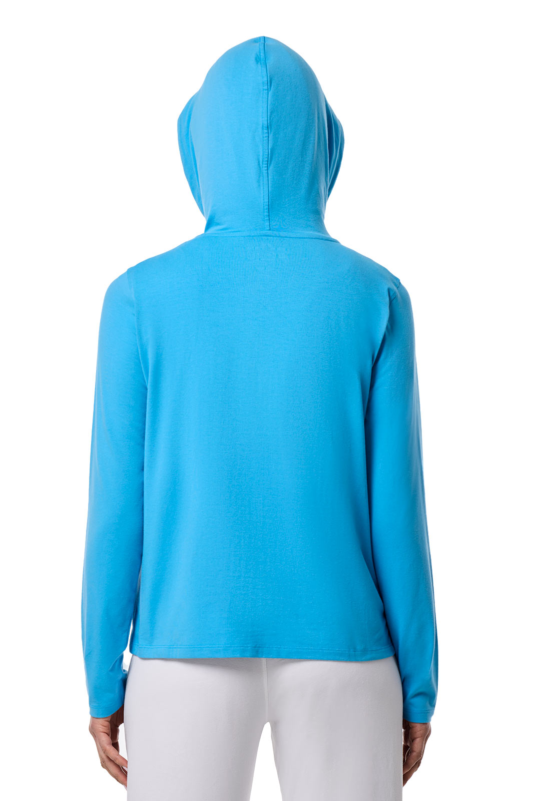 Women's Casual Zip-Up Hoodie | Black UPF 50+