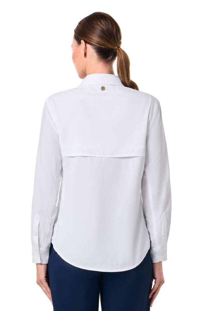 Women's Travel Long Sleeve Shirt | White