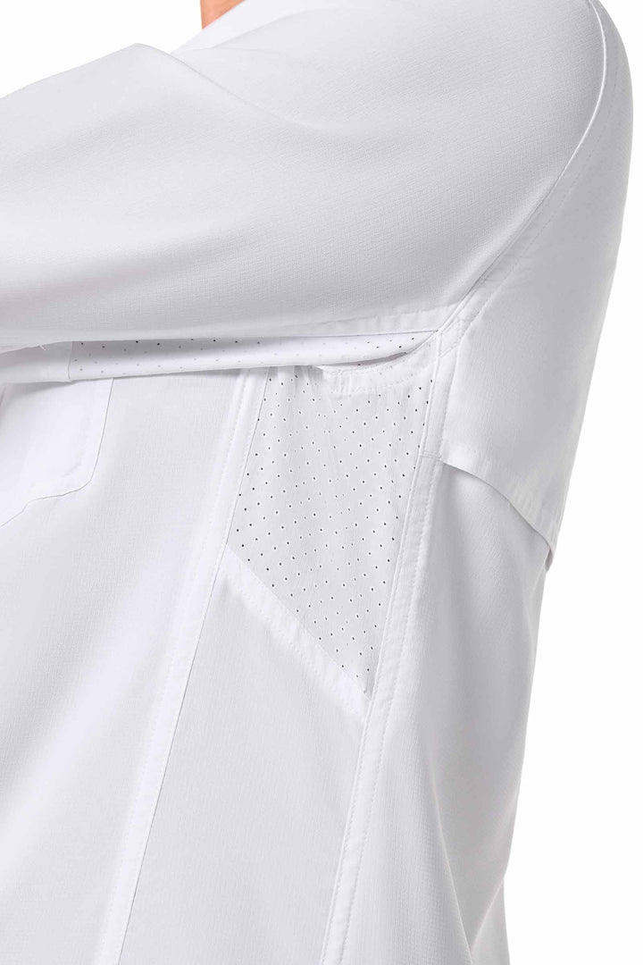 Women's Travel Long Sleeve Shirt | White