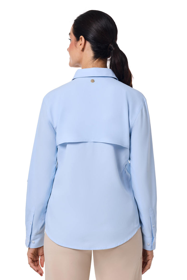 Women's Travel Long Sleeve Shirt | Light Blue