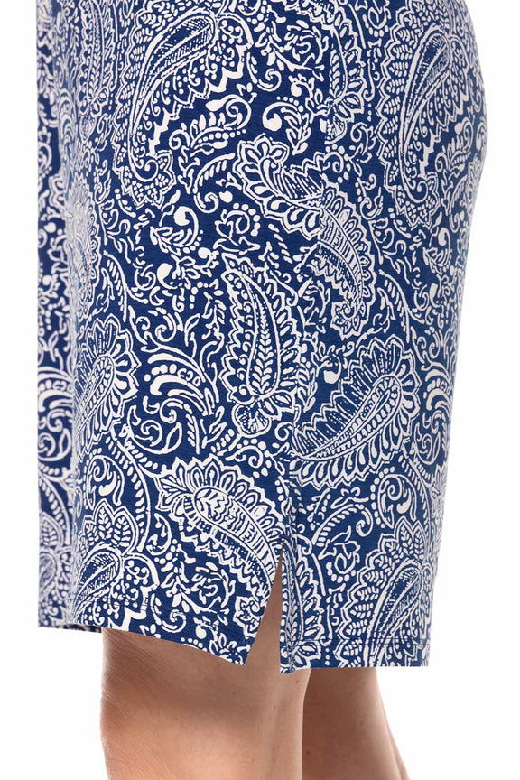 Open Tunic Dress in Navy