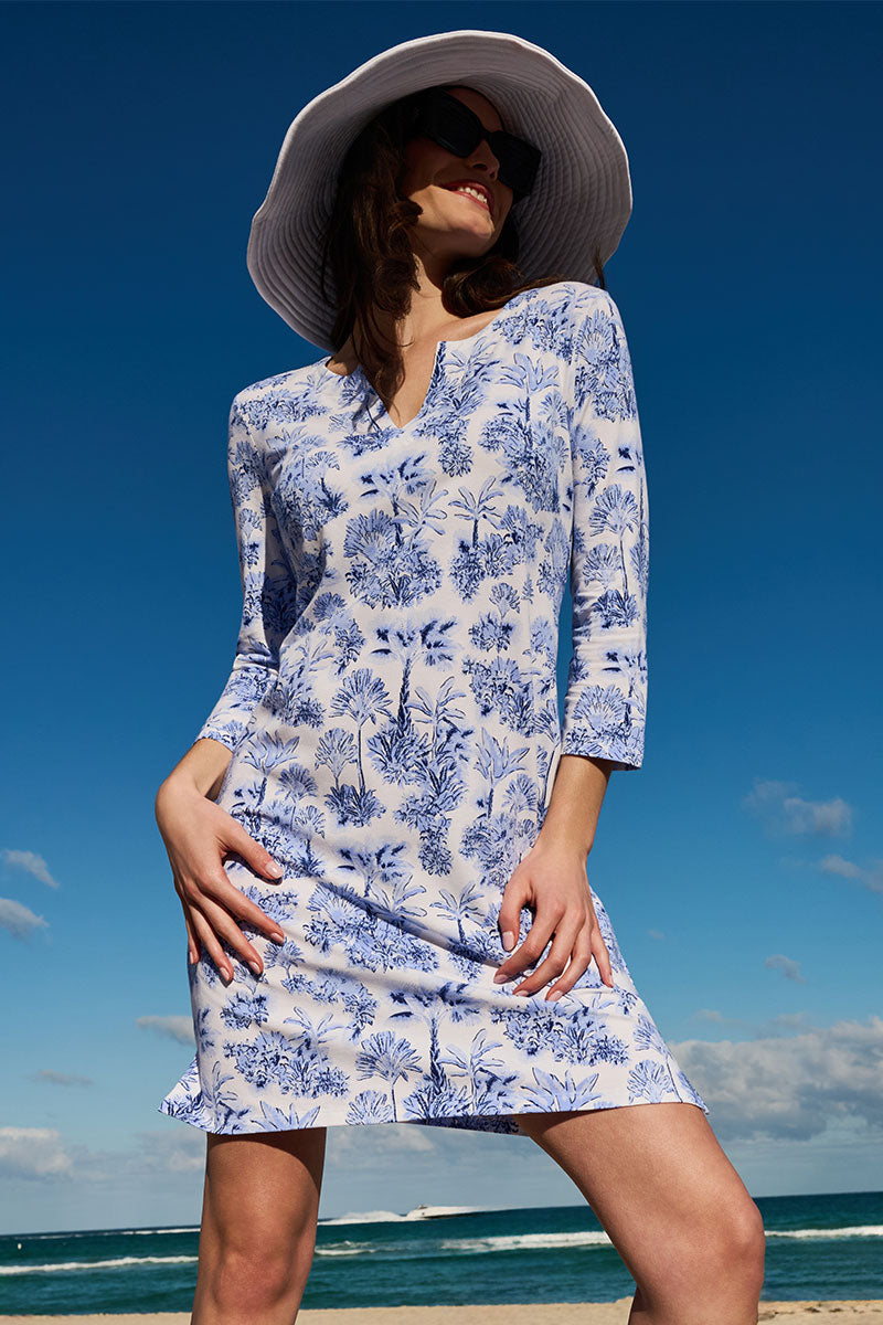 Oceanside | Women's Tunic Dress with 3/4 Sleeve