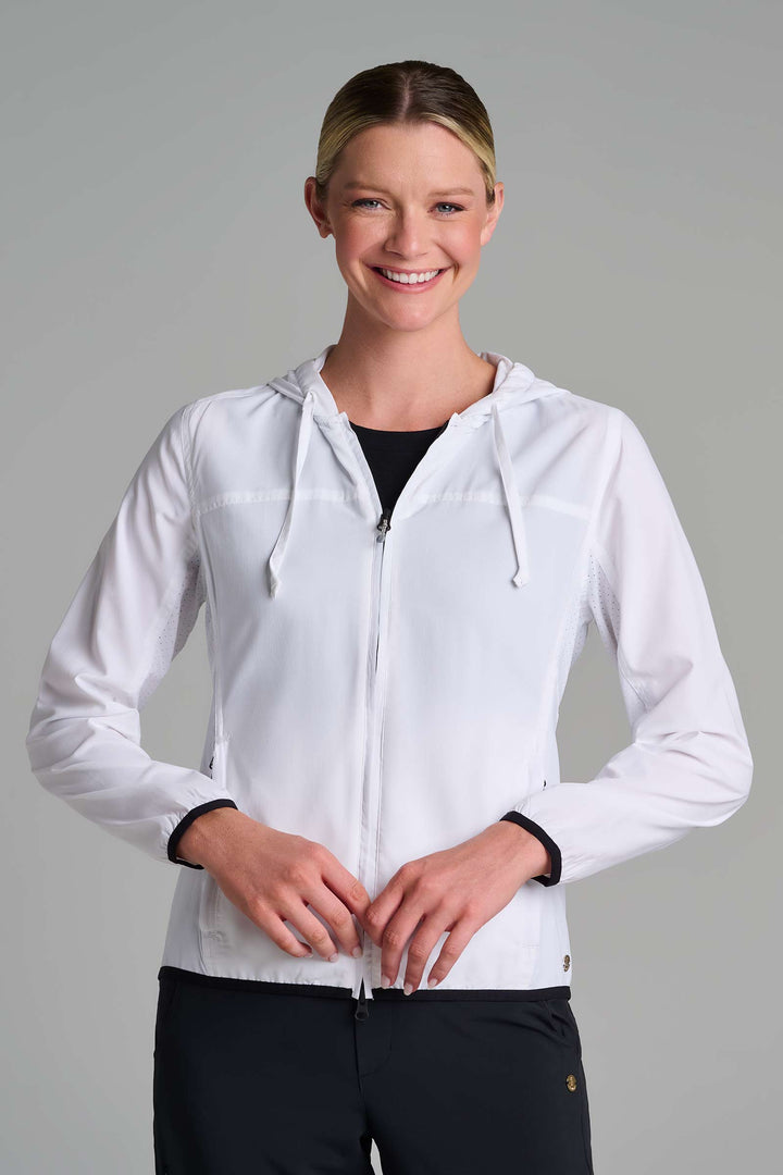 Women's Packable Jacket | White