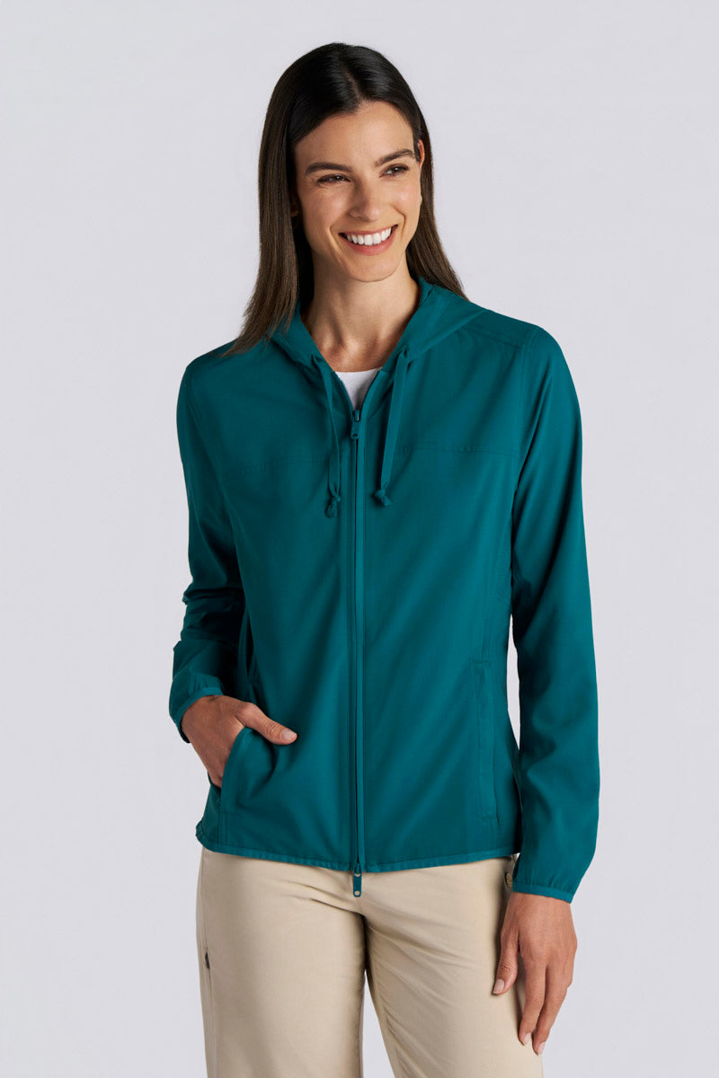 Women's Arcadian Packable Jacket | Black UPF 50+