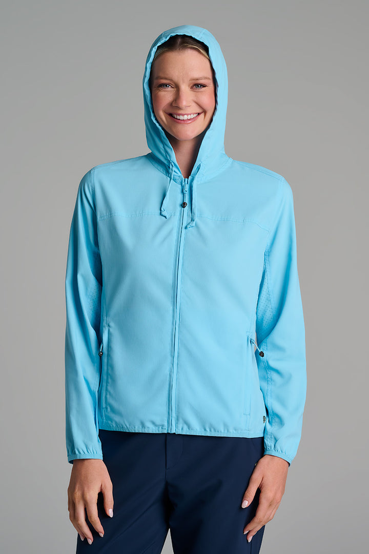 Women's Packable Jacket | Arctic Blue