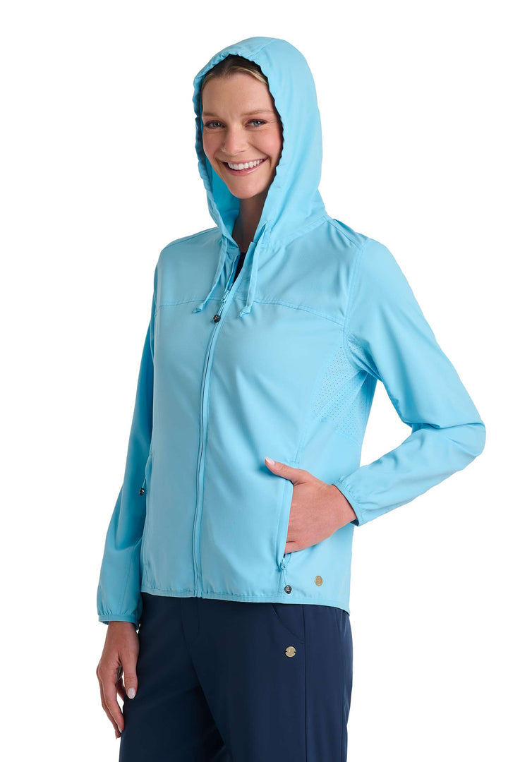 Women's Packable Jacket | Arctic Blue